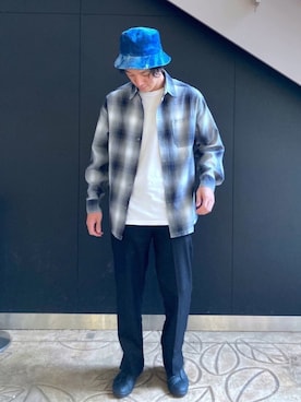 「JOURNAL STANDARD（ジャーナルスタンダード）のアイテム（帽子）」を使った、SHINJI OMINOさん（メンズ・182cm）の春コーディネート