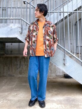 「BARENA（バレナ）のアイテム」を使った、SHINJI OMINOさん（メンズ・182cm）の春コーディネート