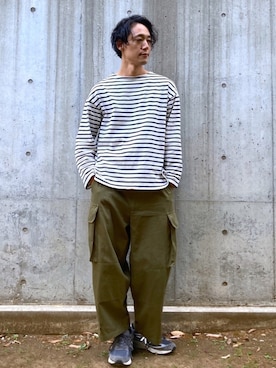 「Kastane（カスタネ）のアイテム」を使った、SHINJI OMINOさん（メンズ・182cm）の春コーディネート