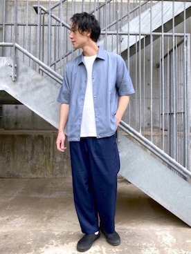 「アイテム（ブルゾン）」を使った、SHINJI OMINOさん（メンズ・182cm・30代）の春コーディネート