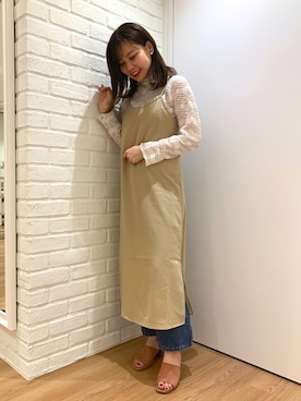 「アイテム（サンダル、ピンク系）」を使った、ORientalTRafficプレスさん（レディース・159cm）の春コーディネート