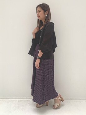 「コルクヒール」｜ORientalTRafficプレスさん（レディース・159cm）の春コーディネート