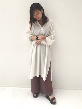 「CONSCIOUS DAY（コンシャスデイ）のアイテム」を使った、ORientalTRafficプレスさん（レディース・159cm）の春コーディネート