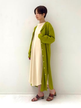 「オリエンタルトラフィック」｜「アイテム（シャツワンピース）」を使った、ORientalTRafficプレスさん（レディース・159cm）の春コーディネート