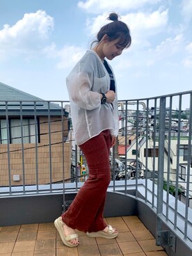 「CONSCIOUS DAY（コンシャスデイ）のアイテム」を使った、ORientalTRafficプレスさん（レディース・159cm）の夏コーディネート