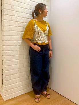 「OZOC（オゾック）のアイテム（パンツ）」を使った、ORientalTRafficプレスさん（レディース・159cm）の夏コーディネート