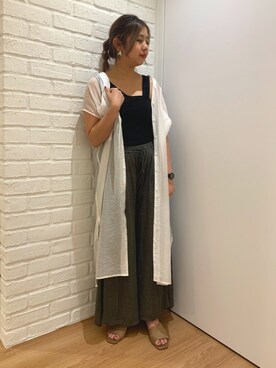 「オリエンタルトラフィック」｜「アイテム（シャツワンピース）」を使った、ORientalTRafficプレスさん（レディース・159cm）の夏コーディネート