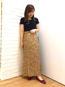 「MOUSSY（マウジー）のアイテム（スカート）」を使った、ORientalTRafficプレスさん（レディース・159cm）の夏コーディネート