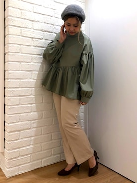 「CONSCIOUS DAY（コンシャスデイ）のアイテム」を使った、ORientalTRafficプレスさん（レディース・159cm）の秋コーディネート