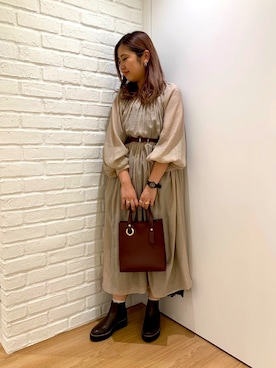 「1404」｜ORientalTRafficプレスさん（レディース・159cm）の秋コーディネート