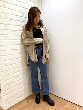 「CONSCIOUS DAY（コンシャスデイ）のアイテム」を使った、ORientalTRafficプレスさん（レディース・159cm）の秋コーディネート