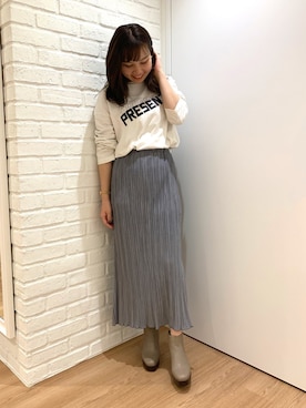 「CONSCIOUS DAY（コンシャスデイ）のアイテム」を使った、ORientalTRafficプレスさん（レディース・162cm）の秋コーディネート