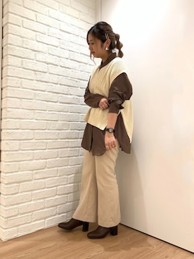 「サイドゴアブーツ」｜ORientalTRafficプレスさん（レディース・159cm）の秋コーディネート