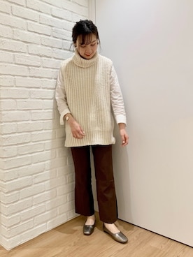 「H&M（エイチ・アンド・エム）のアイテム（ニット/セーター）」を使った、ORientalTRafficプレスさん（レディース・159cm）の秋コーディネート