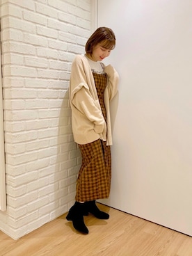 「CONSCIOUS DAY（コンシャスデイ）のアイテム」を使った、ORientalTRafficプレスさん（レディース・159cm）の冬コーディネート