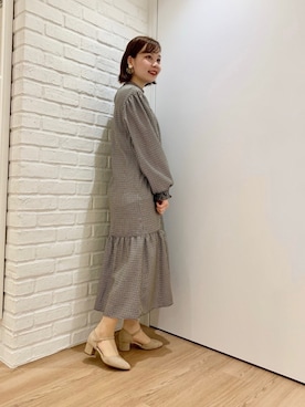 「11101」｜ORientalTRafficプレスさん（レディース・159cm）の冬コーディネート