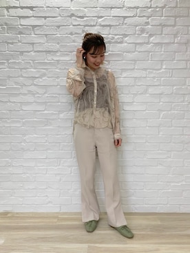 「マーブル柄」｜ORientalTRafficプレスさん（レディース・159cm）の冬コーディネート