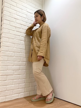 「スラックスパンツ」｜ORientalTRafficプレスさん（レディース・159cm）の夏コーディネート