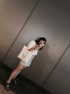 「日常」｜「アイテム（サンダル）」を使った、萝卜姐姐さん（レディース・158cm）の秋コーディネート