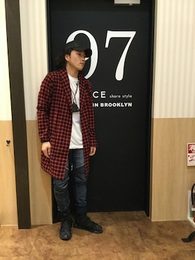 「VENCEEXCHANGE（ヴァンスエクスチェンジ）のアイテム（その他アウター）」を使った、橋川　広太郎さん（メンズ・170cm）の春コーディネート
