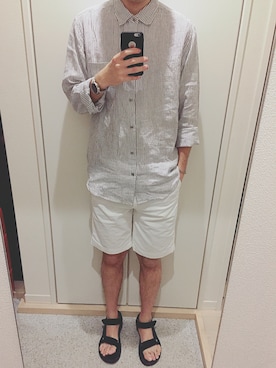 「アイテム（バングル/リストバンド）」を使った、hitoshiさん（メンズ・179cm・20代）の夏コーディネート