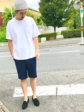 「temptation（テンプテーション）のアイテム（パンツ）」を使った、hitoshiさん（メンズ・180cm）の秋コーディネート