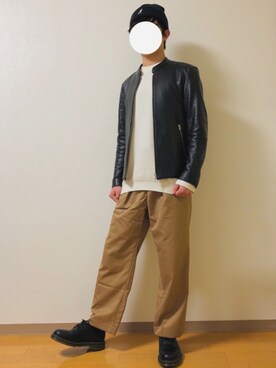 「KANGOL（カンゴール）のアイテム（ニットキャップ/ビーニー）」を使った、せいやさん（メンズ・168cm）の秋コーディネート