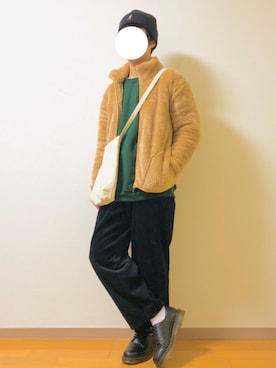 「アイテム（ブルゾン）」を使った、せいやさん（メンズ・168cm・10代）の冬コーディネート