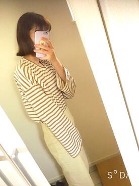 「GRL（グレイル）のコーデュロイタイトスカート（スカート）」を使った、お お ちゃん  ୨୧ *。さん（レディース・160cm）の夏コーディネート