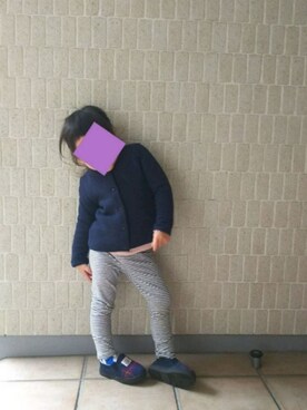 「PETIT BATEAU（プチバトー）のアイテム（ジャケット/アウター）」を使った、the_sugarsさん（キッズ・90cm）の秋コーディネート