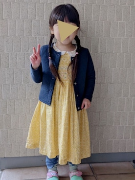 「PETIT BATEAU（プチバトー）のアイテム（ジャケット/アウター）」を使った、the_sugarsさん（キッズ・100cm）の冬コーディネート