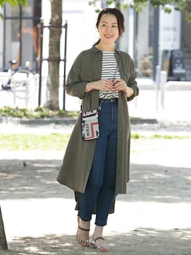 「HUNTER（ハンター）のアイテム」を使った、ameme URBAN RESEARCHさん（レディース・163cm）の春コーディネート