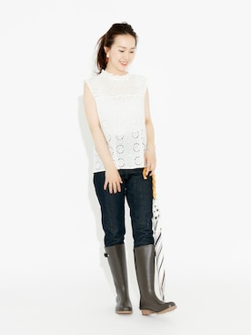 「URBAN RESEARCH（アーバンリサーチ）のアイテム（その他）」を使った、ameme URBAN RESEARCHさん（レディース・163cm）の夏コーディネート