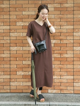 「ameme（アメメ）のアイテム（その他）」を使った、ameme URBAN RESEARCHさん（レディース・163cm）の夏コーディネート