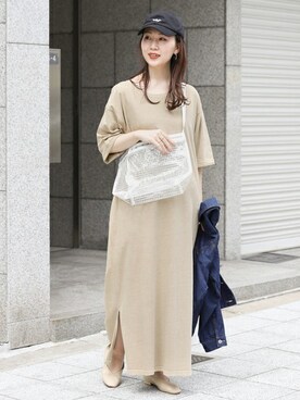 「SonnyLabel」｜「アイテム（デニムジャケット）」を使った、ameme URBAN RESEARCHさん（レディース・163cm）の春コーディネート