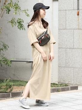 「HUNTER（ハンター）のアイテム」を使った、ameme URBAN RESEARCHさん（レディース・163cm）の春コーディネート