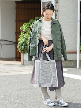 「URBAN RESEARCH（アーバンリサーチ）のアイテム（レギンス/スパッツ）」を使った、ameme URBAN RESEARCHさん（レディース・163cm）の春コーディネート