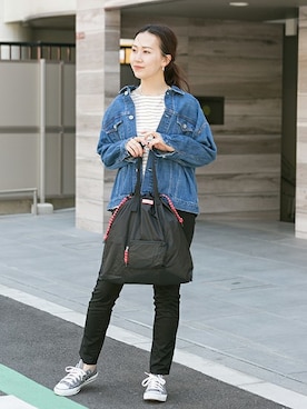 「HUNTER（ハンター）のアイテム」を使った、ameme URBAN RESEARCHさん（レディース・163cm）の春コーディネート