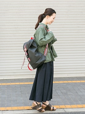 「HUNTER（ハンター）のアイテム」を使った、ameme URBAN RESEARCHさん（レディース・163cm）の春コーディネート