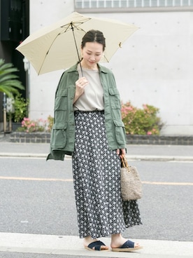 「ROTHCO（ロスコ）のアイテム」を使った、ameme URBAN RESEARCHさん（レディース・163cm）の春コーディネート