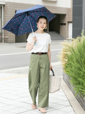 「URBAN RESEARCH（アーバンリサーチ）のアイテム（ベルト）」を使った、ameme URBAN RESEARCHさん（レディース・163cm）の春コーディネート