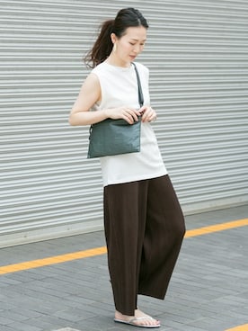 「URBAN RESEARCH Sonny Label（アーバンリサーチサニーレーベル）のアイテム（アクセサリー）」を使った、ameme URBAN RESEARCHさん（レディース・163cm）の夏コーディネート