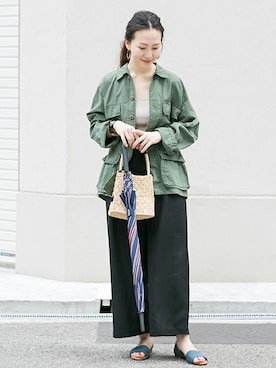 「ROTHCO（ロスコ）のアイテム」を使った、ameme URBAN RESEARCHさん（レディース・163cm）の夏コーディネート