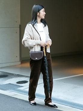 「URBAN RESEARCH（アーバンリサーチ）のアイテム（バレエシューズ）」を使った、ameme URBAN RESEARCHさん（レディース・161cm）の秋コーディネート