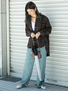 「HUNTER（ハンター）のアイテム」を使った、ameme URBAN RESEARCHさん（レディース・161cm）の秋コーディネート