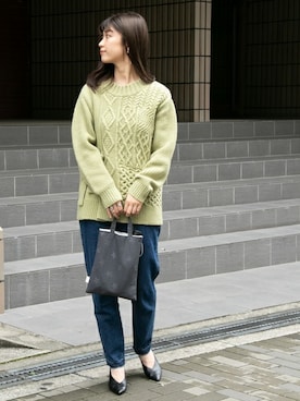 「ameme（アメメ）のアイテム（バッグ）」を使った、ameme URBAN RESEARCHさん（レディース・161cm）の秋コーディネート