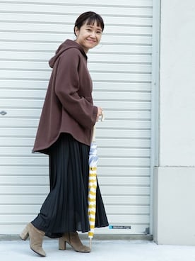 「URBAN RESEARCH Sonny Label（アーバンリサーチサニーレーベル）のアイテム（パーカー）」を使った、ameme URBAN RESEARCHさん（レディース・148cm）の秋コーディネート