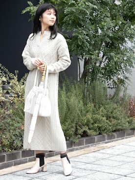 「ameme（アメメ）のアイテム」を使った、ameme URBAN RESEARCHさん（レディース・161cm）の冬コーディネート