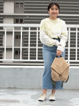 「KBF+（ケービーエフプラス）のアイテム」を使った、ameme URBAN RESEARCHさん（レディース・148cm）の冬コーディネート