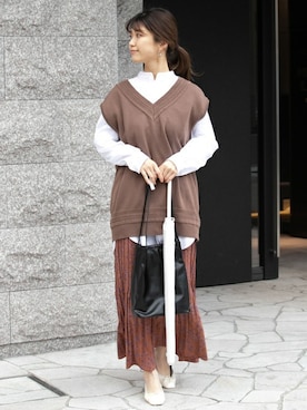 「ameme（アメメ）のアイテム」を使った、ameme URBAN RESEARCHさん（レディース・161cm）の冬コーディネート